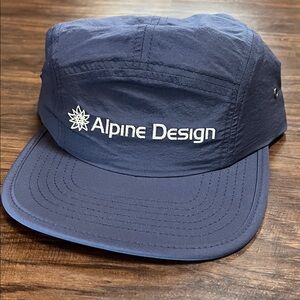 Alpine Design Lunar Blue Embroidered Logo 5 Panel Camp Cap